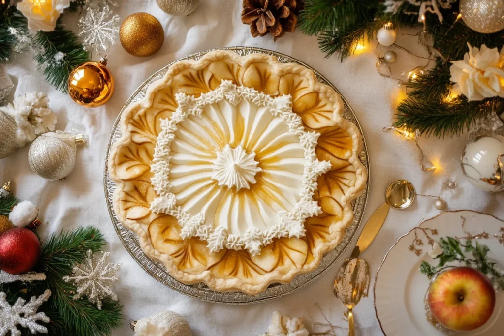 A festive assortment of pies for Christmas.